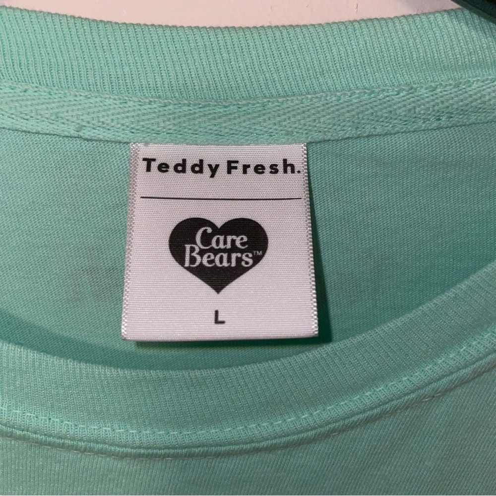 Teddy Fresh x Care Bears Long Sleeve Tee with Care Bear Design on Sleeves Large - Picture 2 of 7